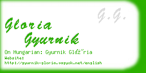 gloria gyurnik business card
